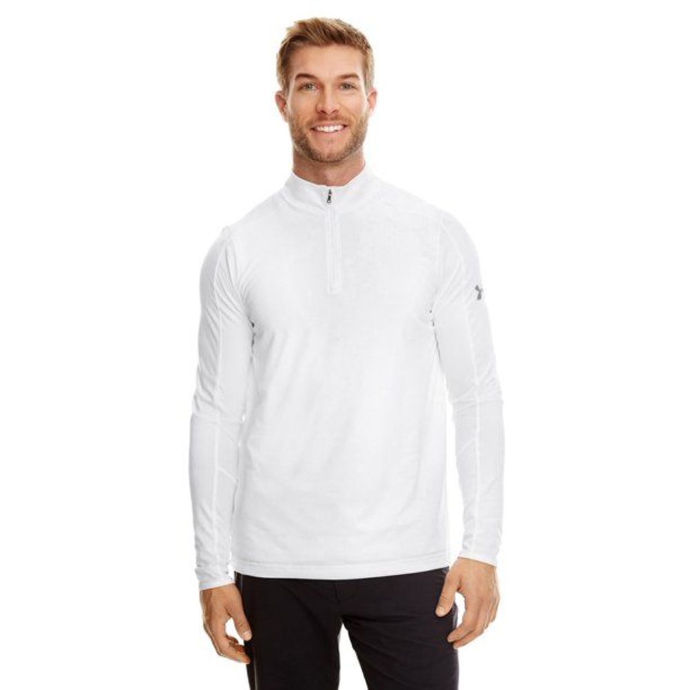 Under Armour 1300131 Men's UA Tech 1/4 Zip Top White/Graph 100 3XL